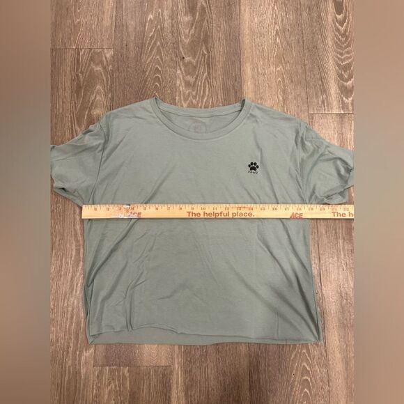 Pawz Light Green Crop Top- Large - Picture 3 of 5